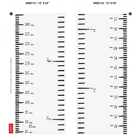 FRENCH Modern Growth Chart - White
