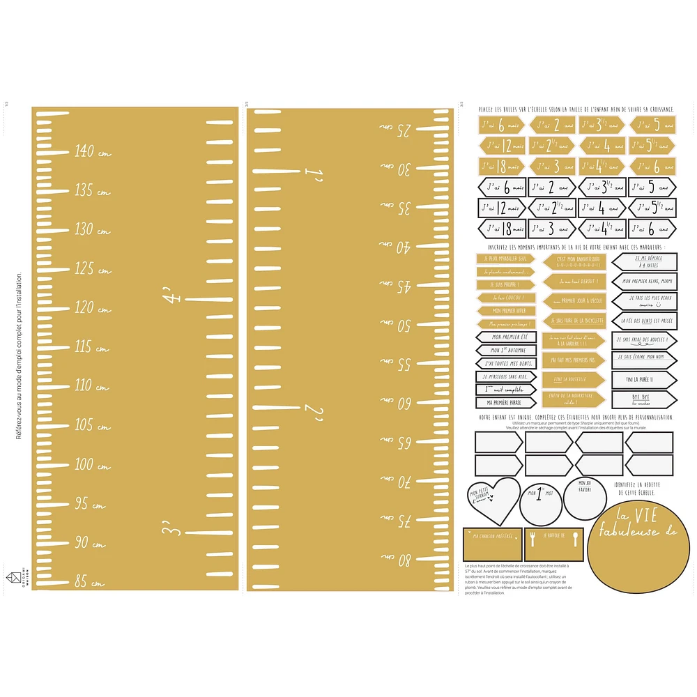 FRENCH Lux Modern Growth Chart