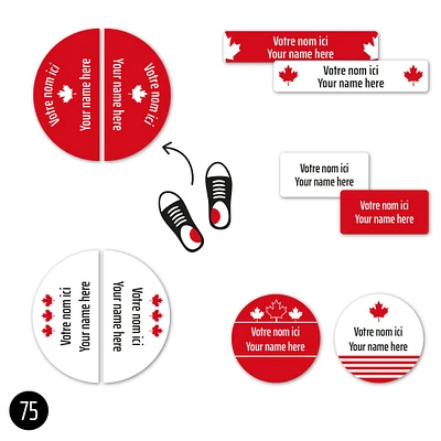 Étiquettes Personnalisées Mini - Canada Édition Spéciale