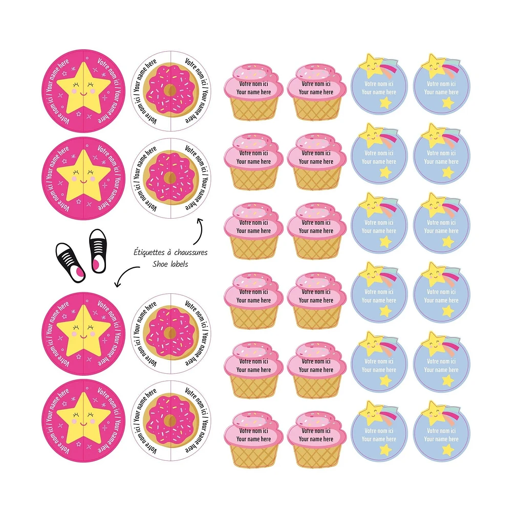 Essential Name Labels - Unicorn