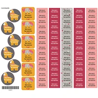 School Name Labels - Llamas