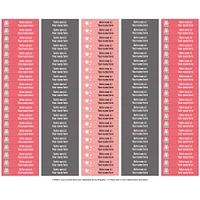School Name Labels - Llamas