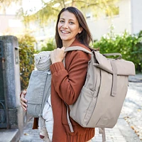 Sac à Couches à Dos Rolltop - Taupe