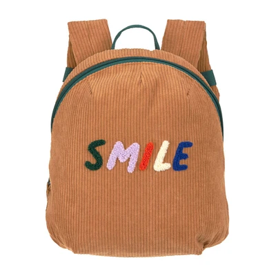 Sac À Dos Velours  - Little Gang Smile caramel