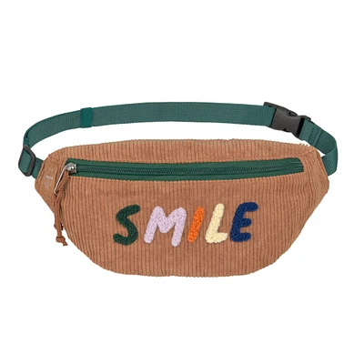 Sac De Taille Velours - Little Gang Smile caramel