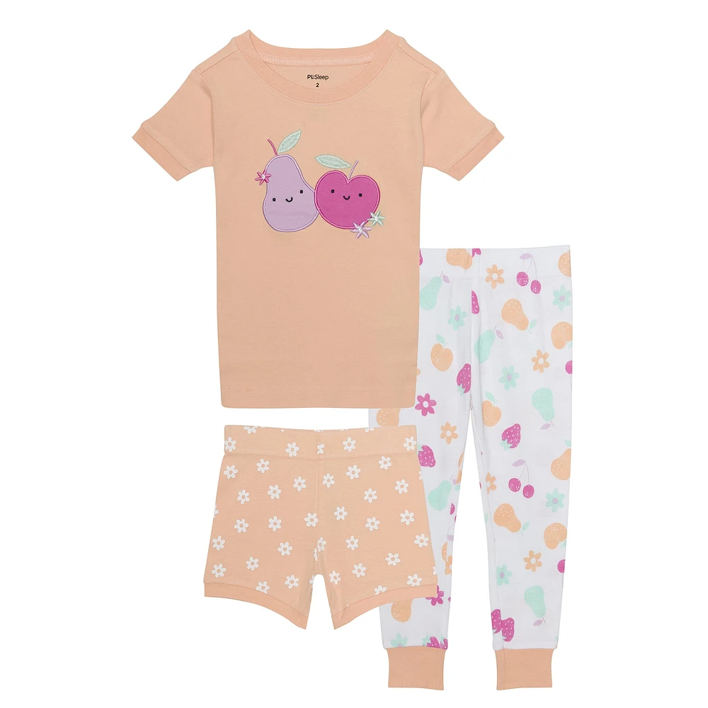 Peaches 3 Pieces Pajamas 2-14y
