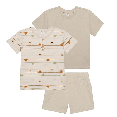 Ensemble Short 3 Pièces Soleil 2-4ans