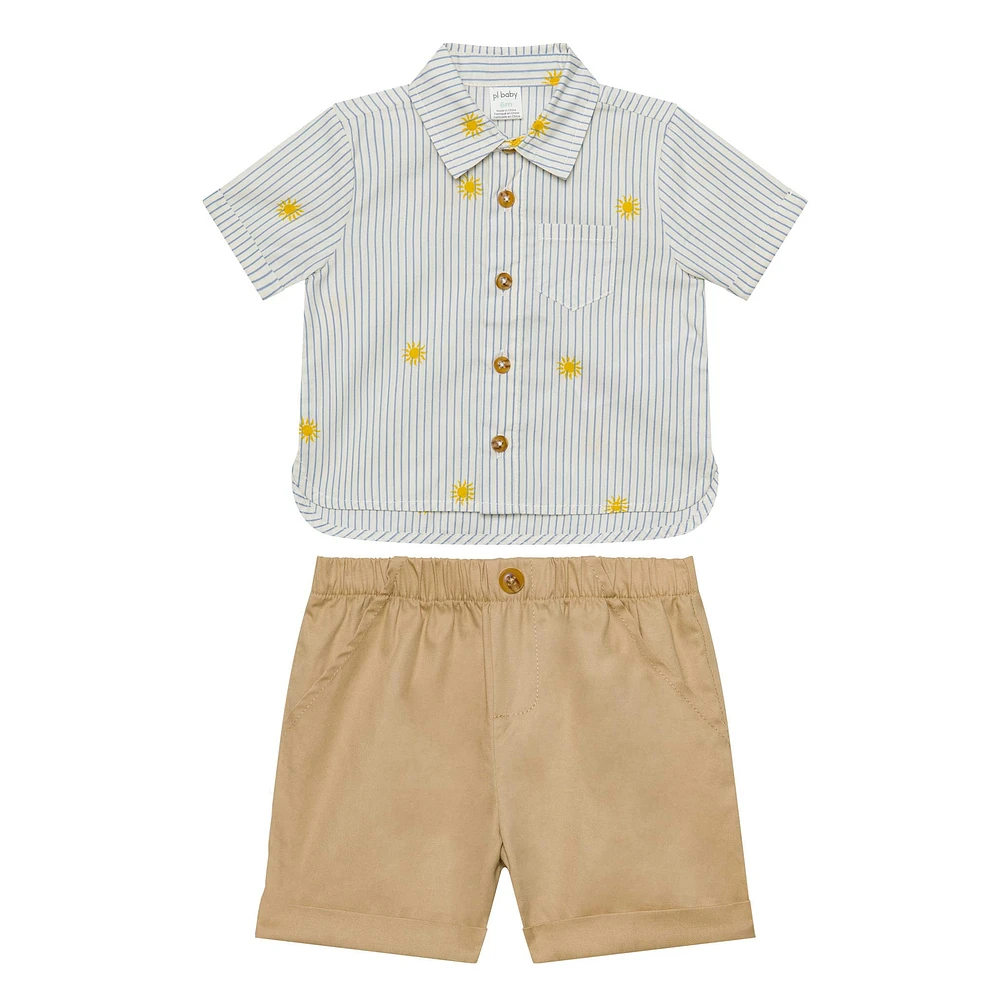 Ensemble Chemise Rayée 2-4ans