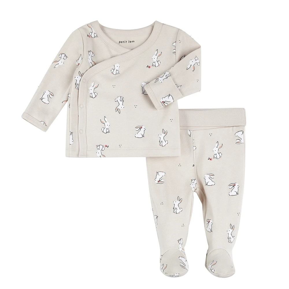 Ensemble Pantalon Lapins 0-9mois