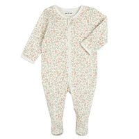 Bunnies Flowers Pajamas 0-12m