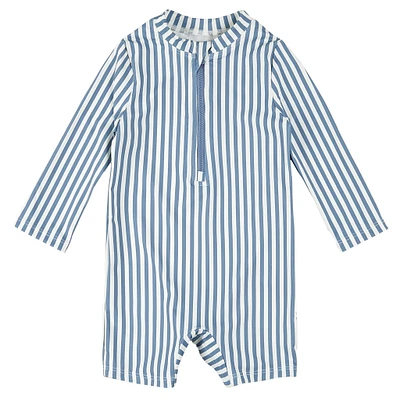 Striped Uv Ls Swimsuit 0-24m
