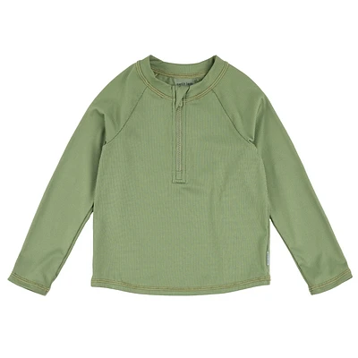 T-Shirt Maillot Manches Longues Vert 2-7ans