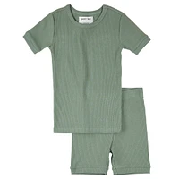 Pyjama Côtelé Vert 2-7ans