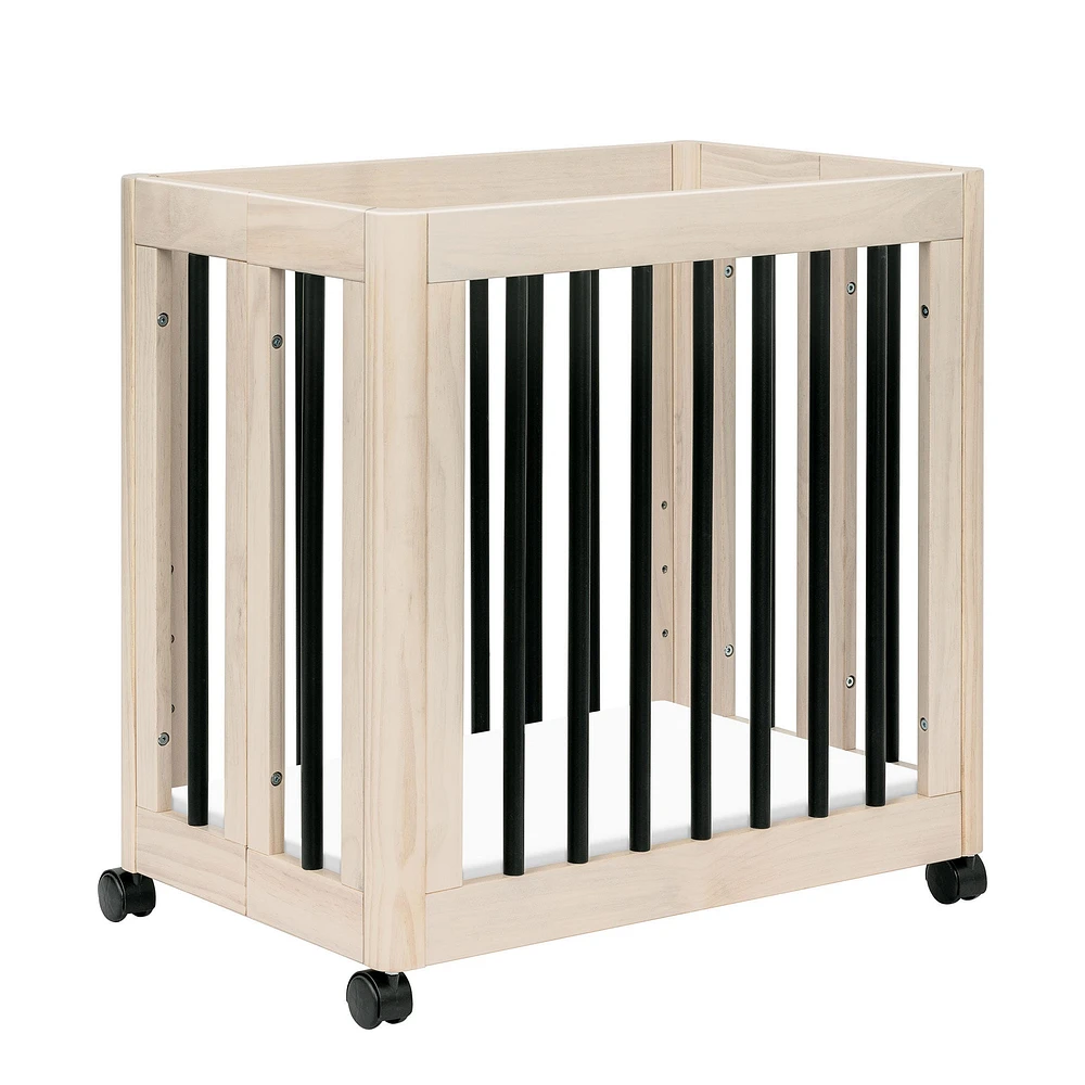 Yuzu 8-in-1 Convertible Crib - Washed Natural / Black