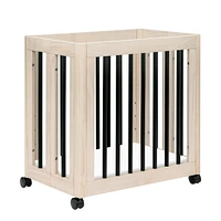Yuzu 8-in-1 Convertible Crib - Washed Natural / Black