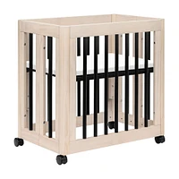 Yuzu 8-in-1 Convertible Crib - Washed Natural / Black