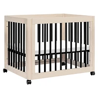Yuzu 8-in-1 Convertible Crib - Washed Natural / Black