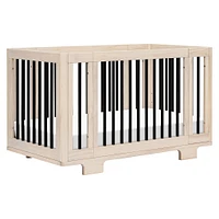 Yuzu 8-in-1 Convertible Crib - Washed Natural / Black