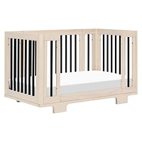 Yuzu 8-in-1 Convertible Crib - Washed Natural / Black