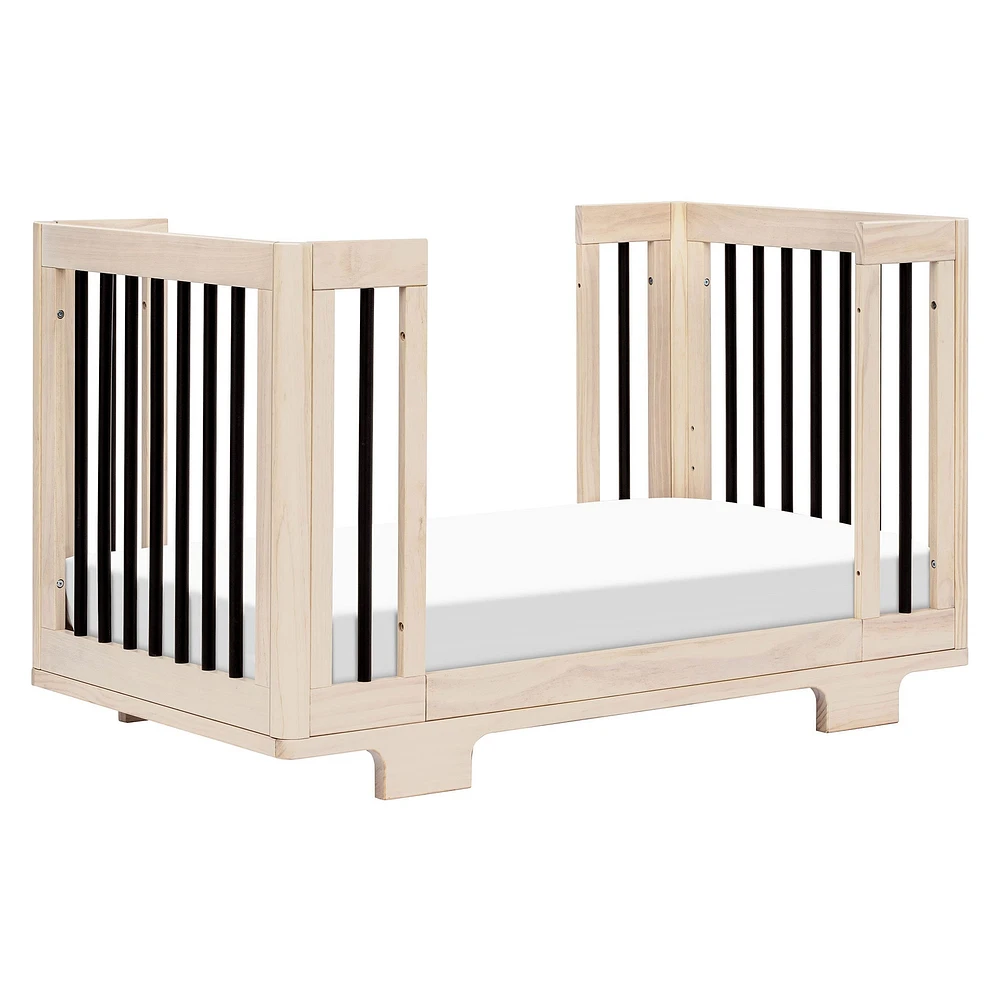 Yuzu 8-in-1 Convertible Crib - Washed Natural / Black