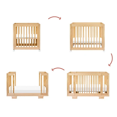 Yuzu 8-in-1 Convertible Crib - Natural