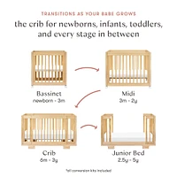 Yuzu 8-in-1 Convertible Crib - Natural