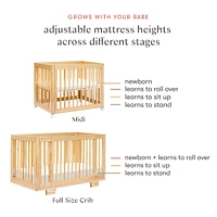 Yuzu 8-in-1 Convertible Crib - Natural