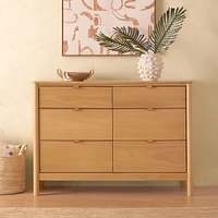 Commode 6 Tiroirs Bondi - Miel
