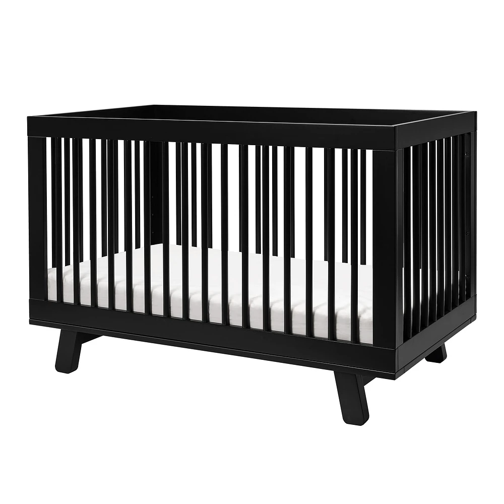 Hudson 3-in-1 Convertible Crib - Black