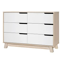 Hudson 6-Drawer Double Dresser - Washed Natural / White