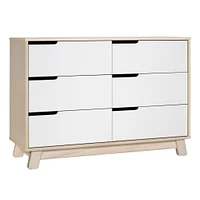 Hudson 6-Drawer Double Dresser - Washed Natural / White