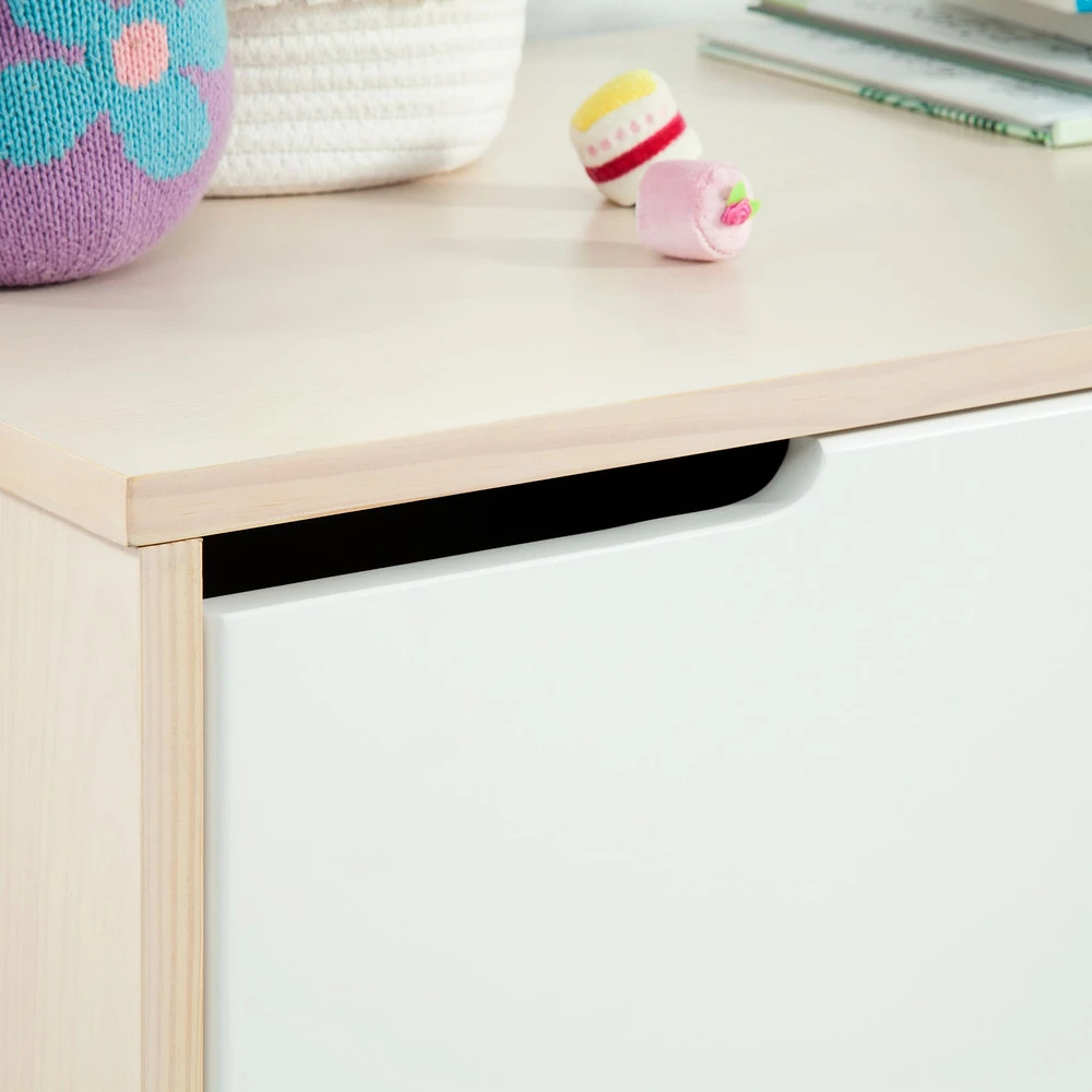 Hudson 6-Drawer Double Dresser - Washed Natural / White
