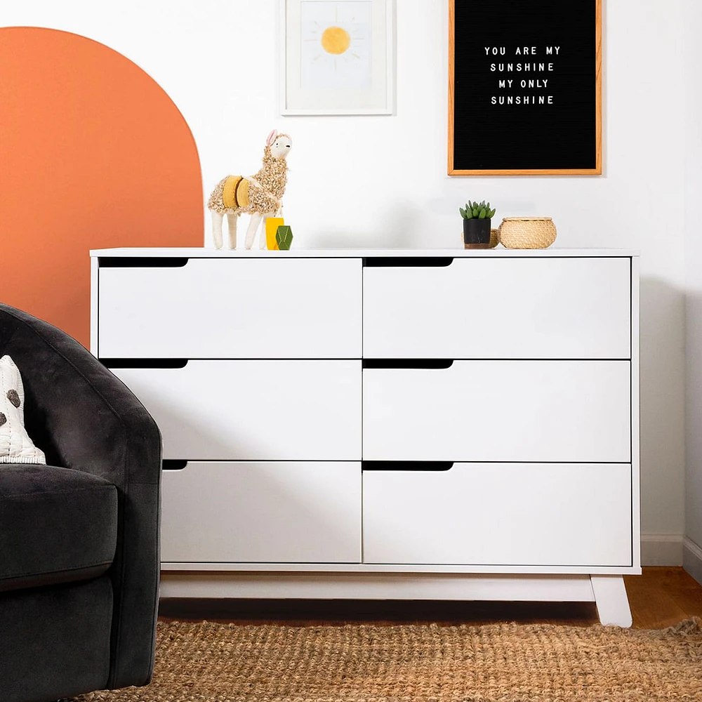 Commode 6 Tiroirs Hudson - Blanc