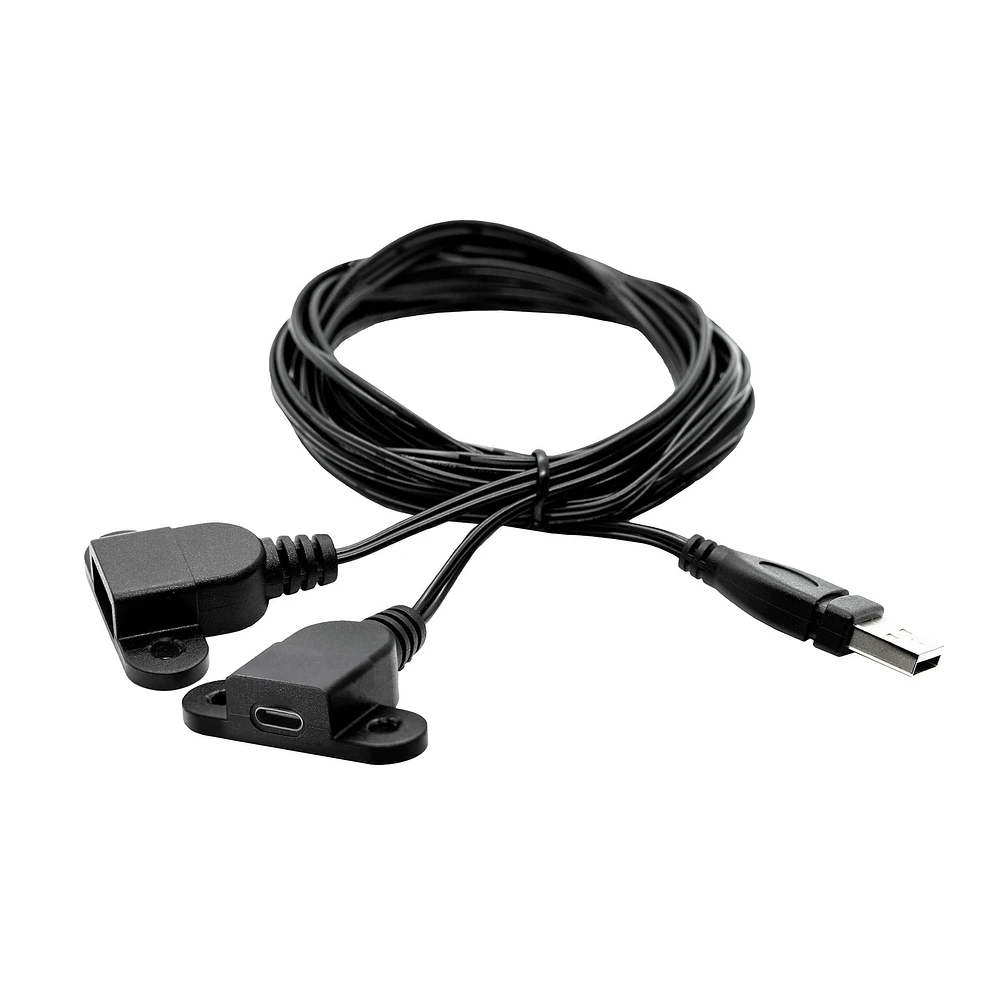 Table de Nuit Hudson avec port USB -  Blanc