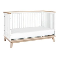 Scoot 3-in-1 Convertible Crib - White / Washed Natural