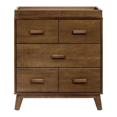 Scoot 3-Drawer Changer Dresser - Walnut