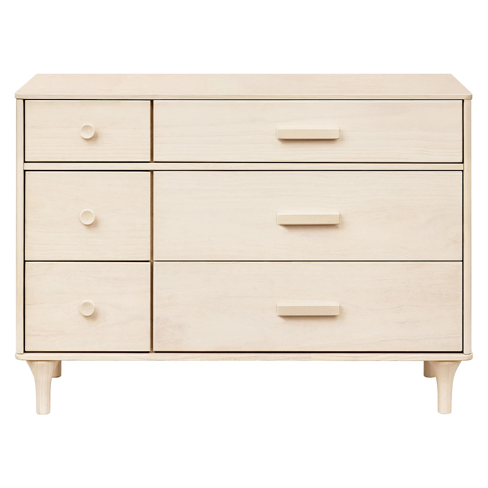 Commode Double 6 Tiroirs Lolly - Naturel Lavé