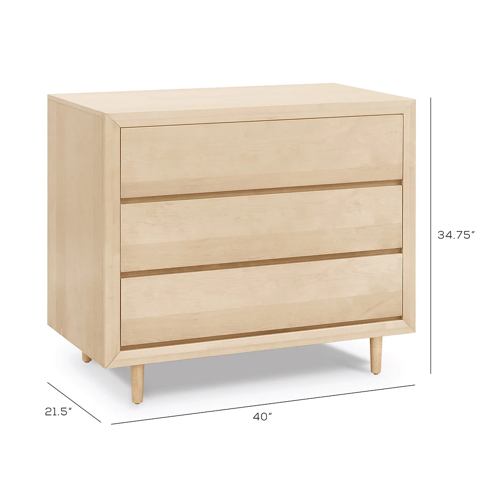 Commode 3 Tiroirs Nifty - Bouleau Naturel
