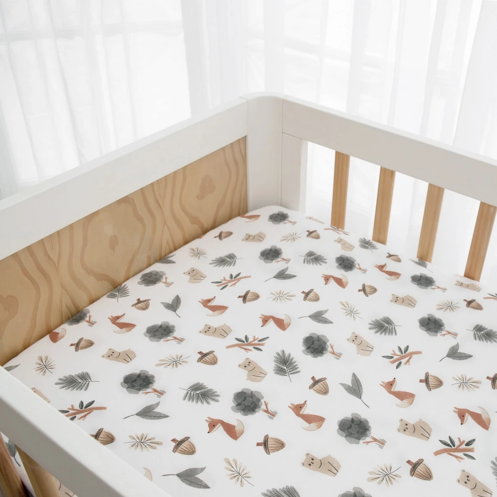 Crib Fitted Sheet - Forest Retreat