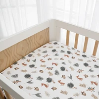 Crib Fitted Sheet - Forest Retreat