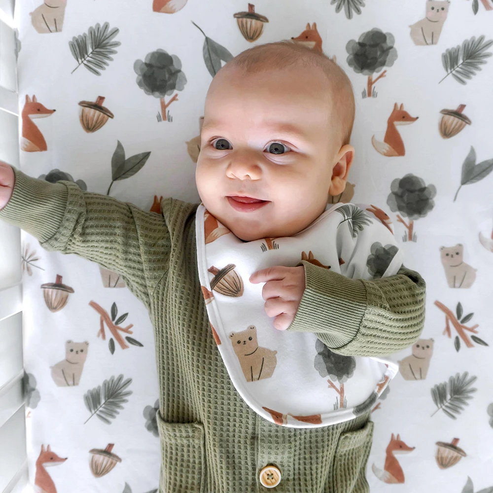 Crib Fitted Sheet - Forest Retreat