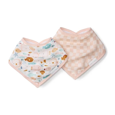 Muslin Bandana Bib Set - Kissed