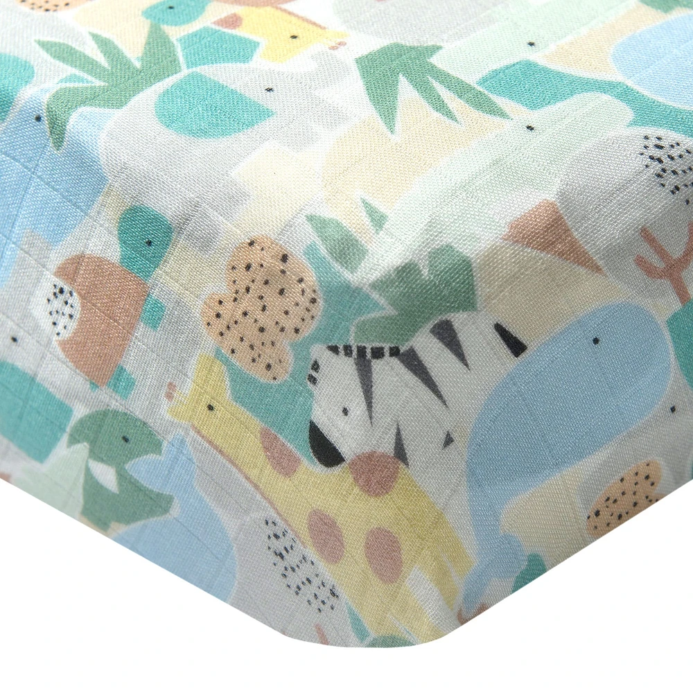 Bamboo Muslin Fitted Crib Sheet