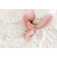 Bamboo Muslin Fitted Crib Sheet - Bunny Meadow