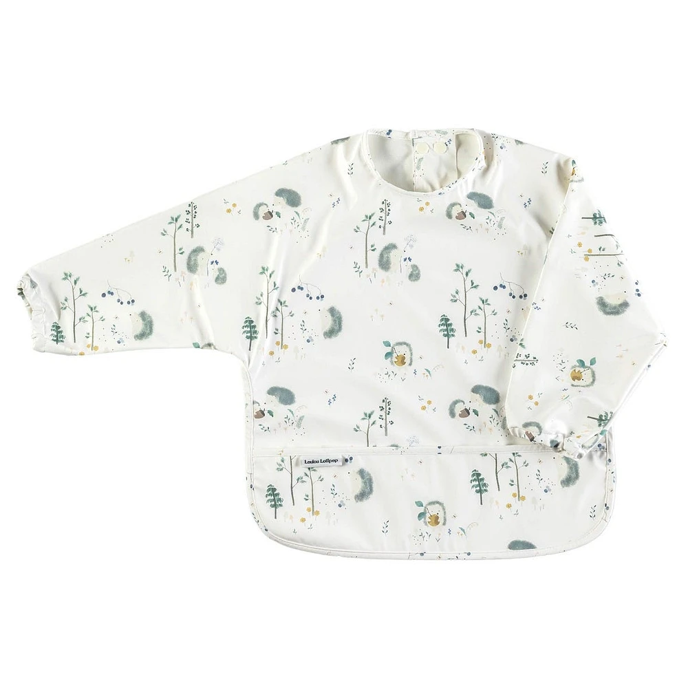 Bavoir Manches Longues Imperméable - Hérissons
