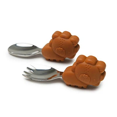 Learning Spoon and Fork Set - Lion