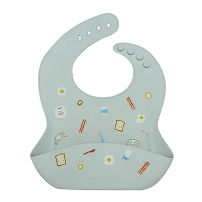 Bavoir en Silicone - Déjeuner