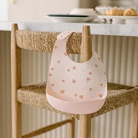 Bavoir en Silicone - Motifs Coquillages
