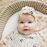 Bamboo Muslin Swaddle Blanket - Bumble Bees