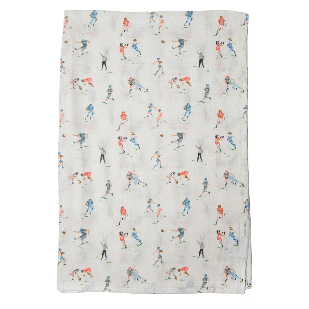 Couverture Mousseline Bambou - Football